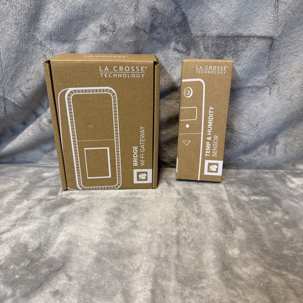 La Crosse Technology Temp Tracker Wi-Fi Alert & Monitoring System X100-TH-02 NEW
